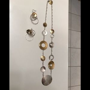 Authentic Stately Steel necklace and earring set